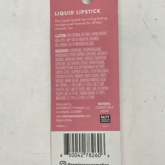 REMI ROSE "NORA" LIQUID LIPSTICK (LOT OF 2) - Picture 3 of 4